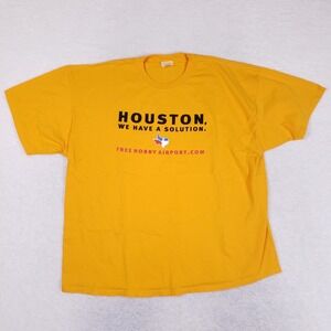 Port & Company Houston Hobby Airport Southwest Airlines Tee 3XL Yellow Graphic